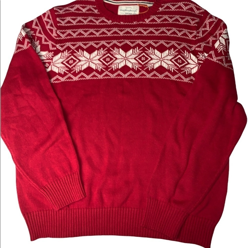 Weatherproof Vintage Snowflake Crew Neck Sweater NWT